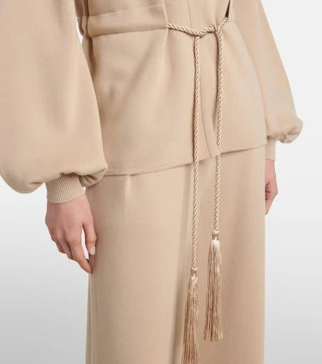 Max Mara Tiberio belted virgin wool cardigan 5