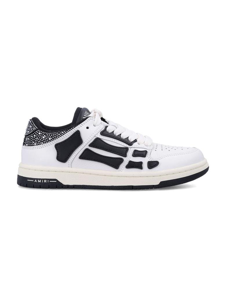スニーカー Amiri Crystal Satin Skel Top Low Woman's Sneakers AMIRI Amiri Crystal Satin Skel Top Low Woman'S Sneakers