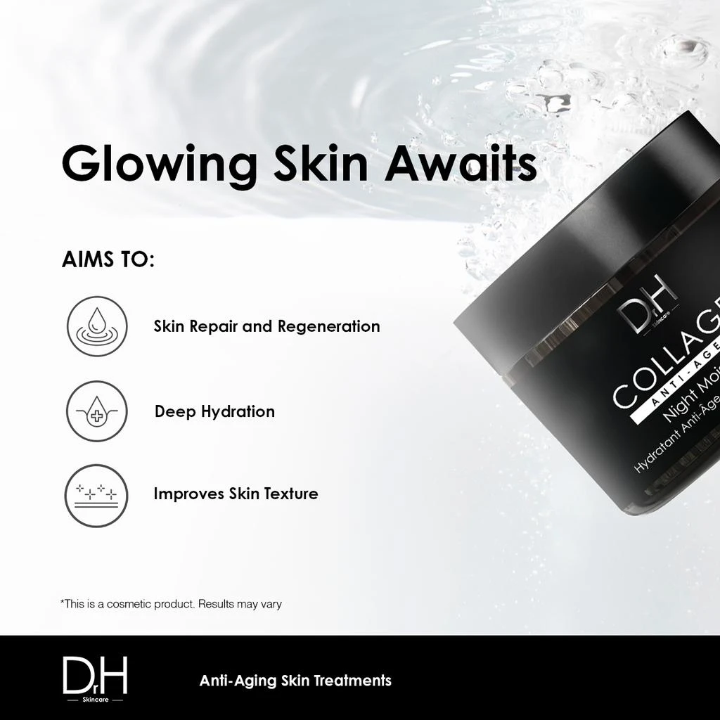 skinChemists Dr H Collagen Anti-Aging Night Moisturizer 2 fl oz 2