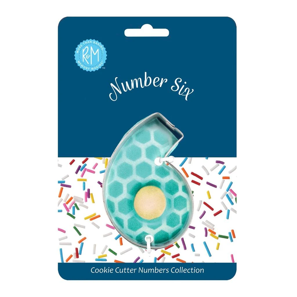 R&M International Number 6 Cookie Cutter 2