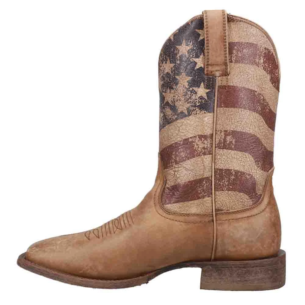 Ariat Circuit Proud Patriotic Square Toe Cowboy Boots 3