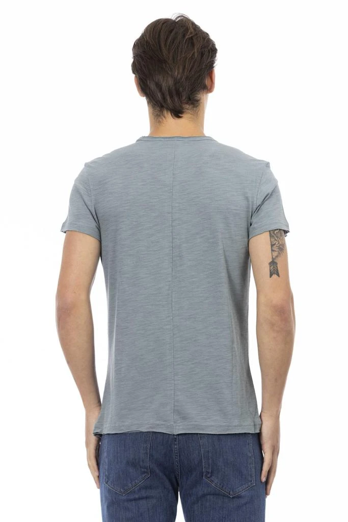 Trussardi Action Trussardi Action Gray Cotton T-Shirt 3