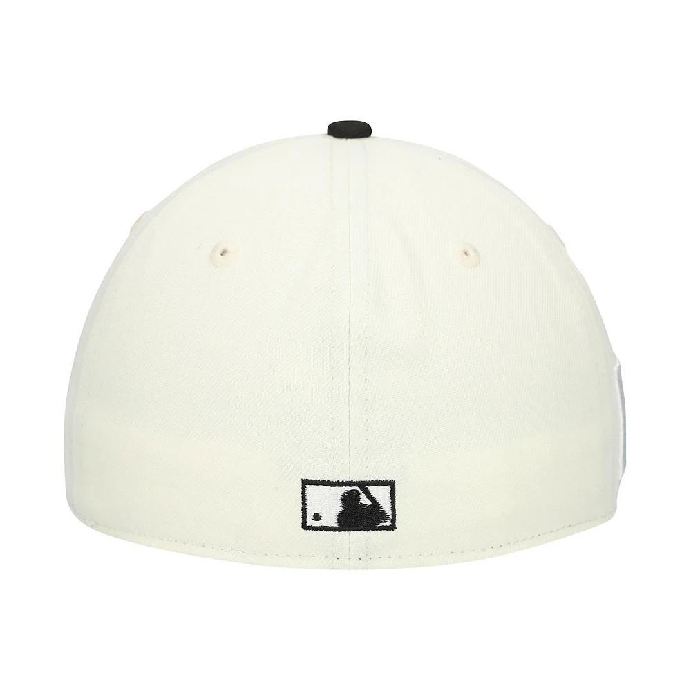 New Era Men's Cream/Black Los Angeles Dodgers Kanji 59FIFTY Fitted Hat 2