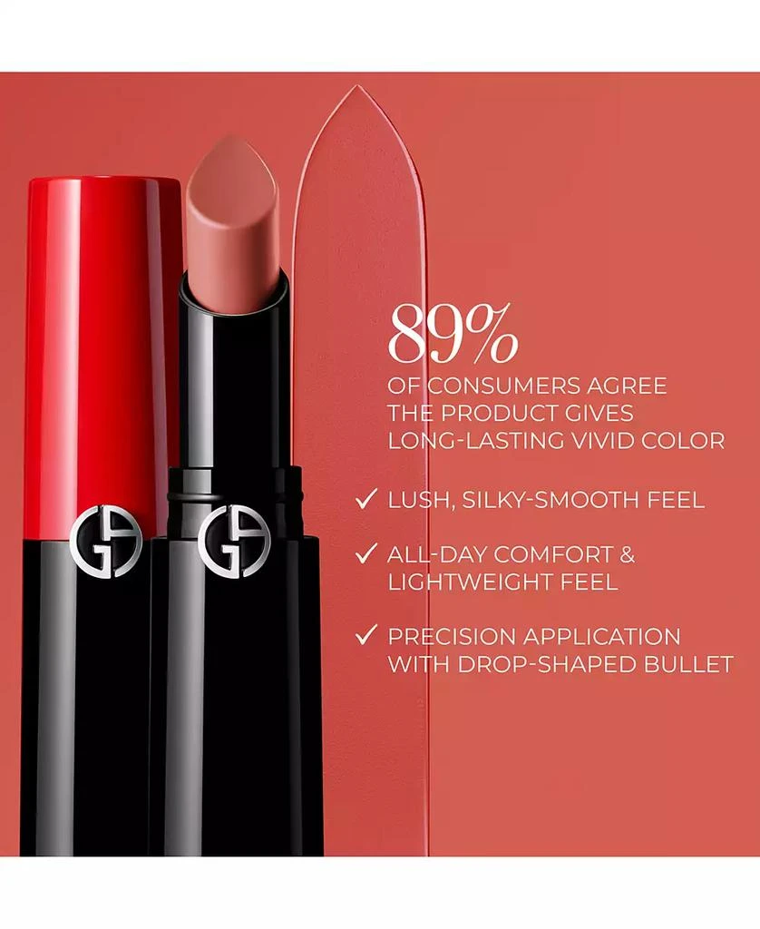 Giorgio Armani Lip Power Long-Lasting Satin Lipstick 4