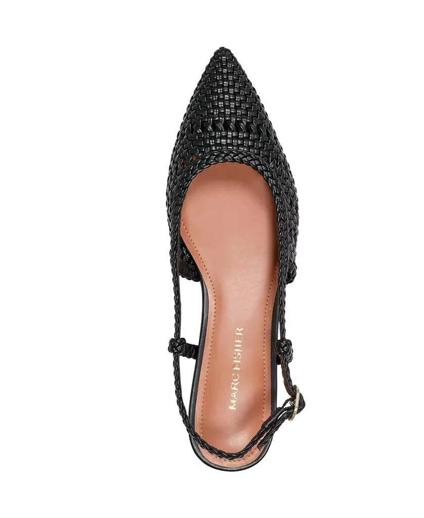 Marc Fisher Women's Kelysa Woven Slingback Flats 4