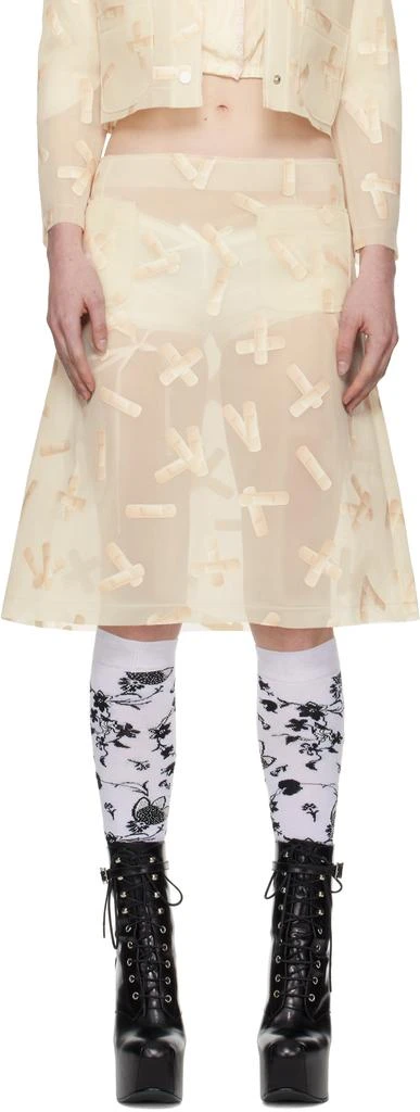 Ashley Williams Off-White Bandaid Midi Skirt 1