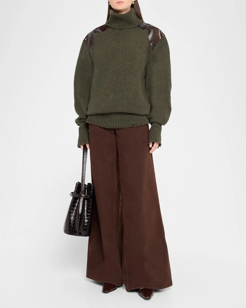 Stella McCartney Mid-Rise Wide-Leg Denim Jeans 2