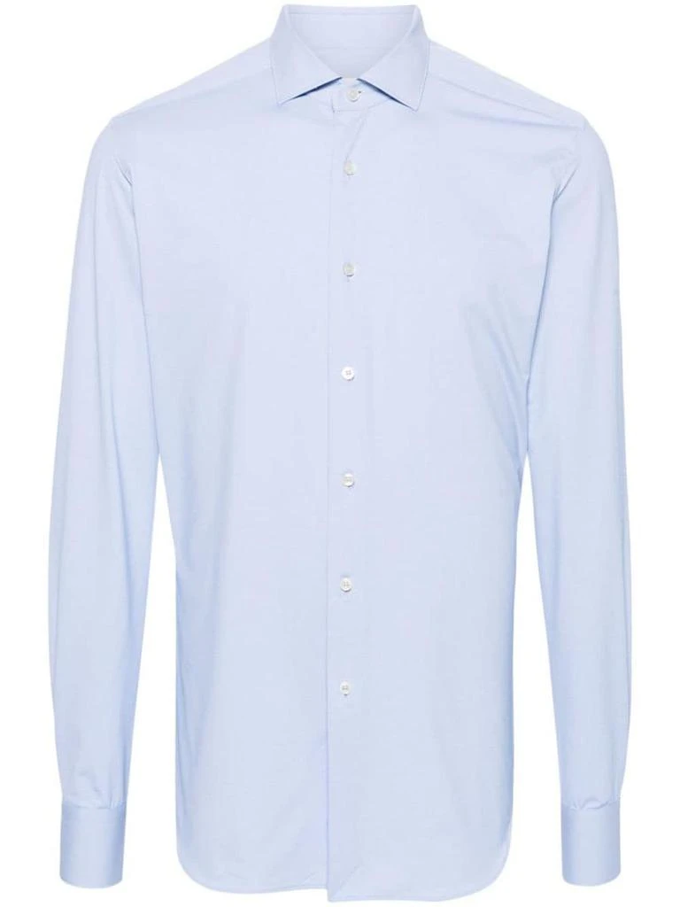 XACUS Xacus Classic Light Blue Stretch Shirt 1