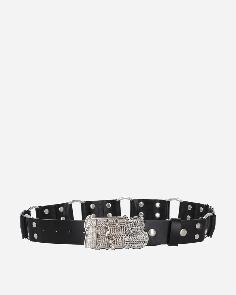 Hysteric Glamour Hypnotized Logo Ring Leather Belt Black 1