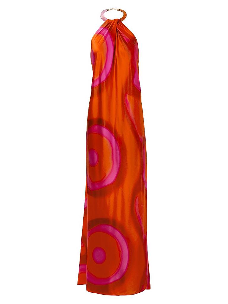 Silvia Tcherassi Jesse Abstract Print Silk Gown