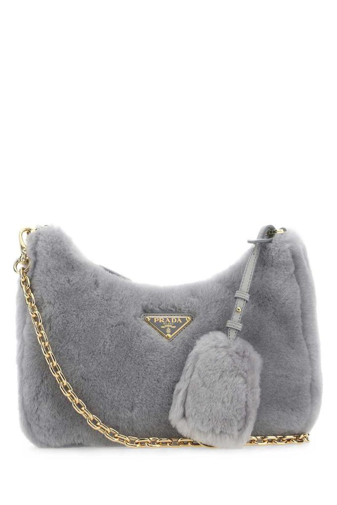 ショルダーバッグ・ポシェット PRADA SAND SHEARLING CROSSBODY BAG Prada Sand Shearling Crossbody Bag | italist