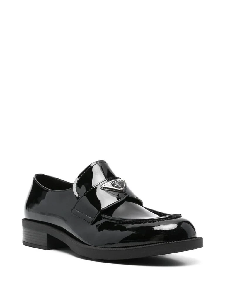 Prada MOCCASIN IN SHINY LEATHER WITH LOGO 3