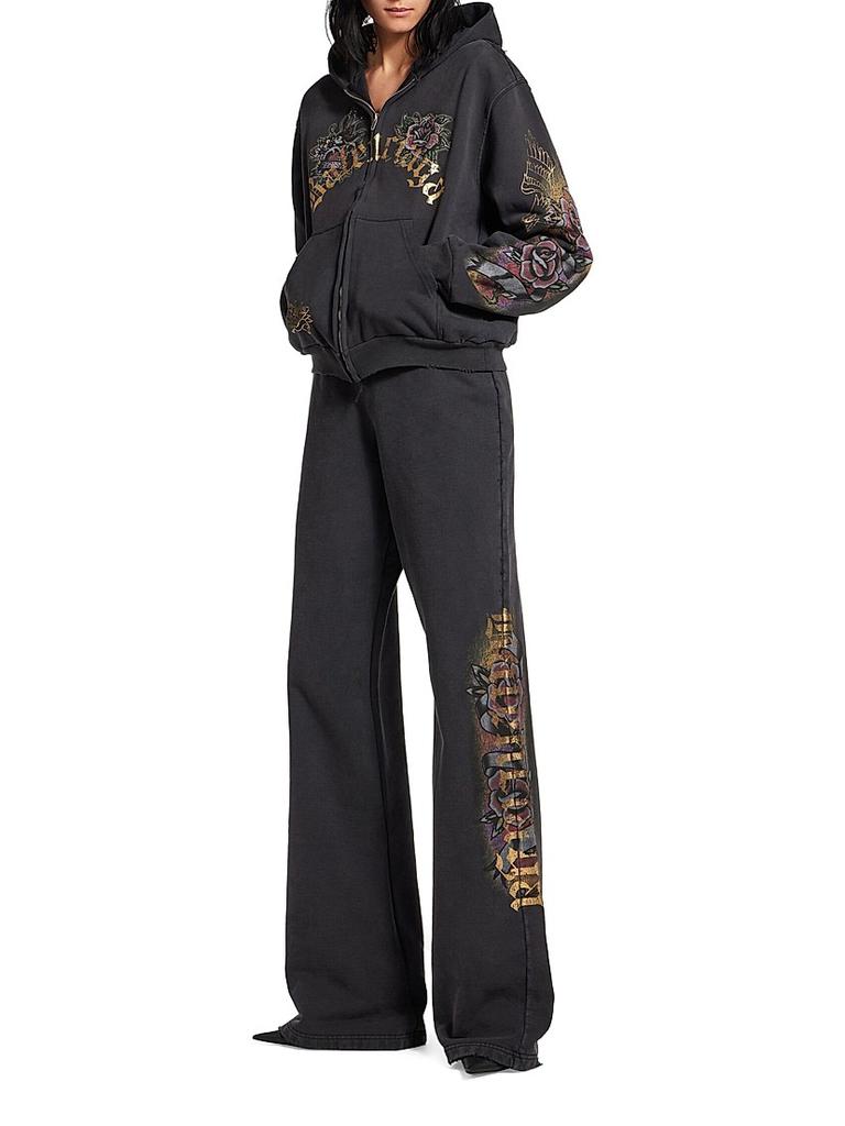 Tacky Tattoo Zip-Up Small Fit Hoodie – On Sale Now with Up to 41