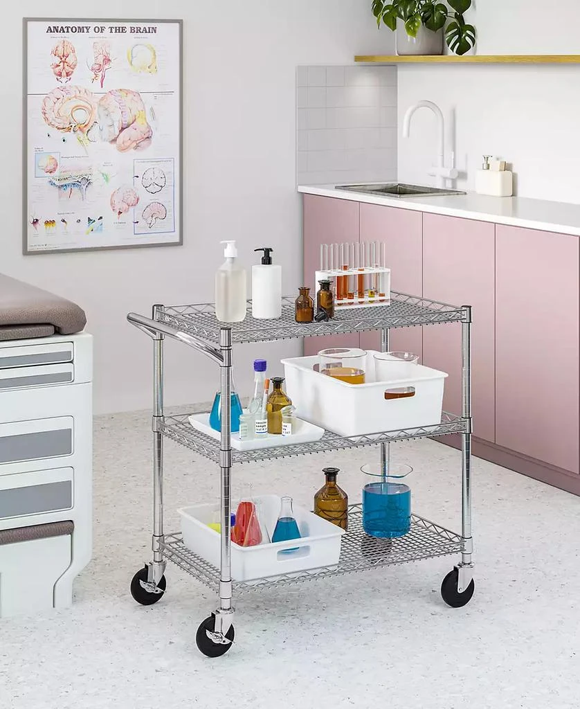 Seville Classics 3-Tier NSF-Certified Utility Cart 3