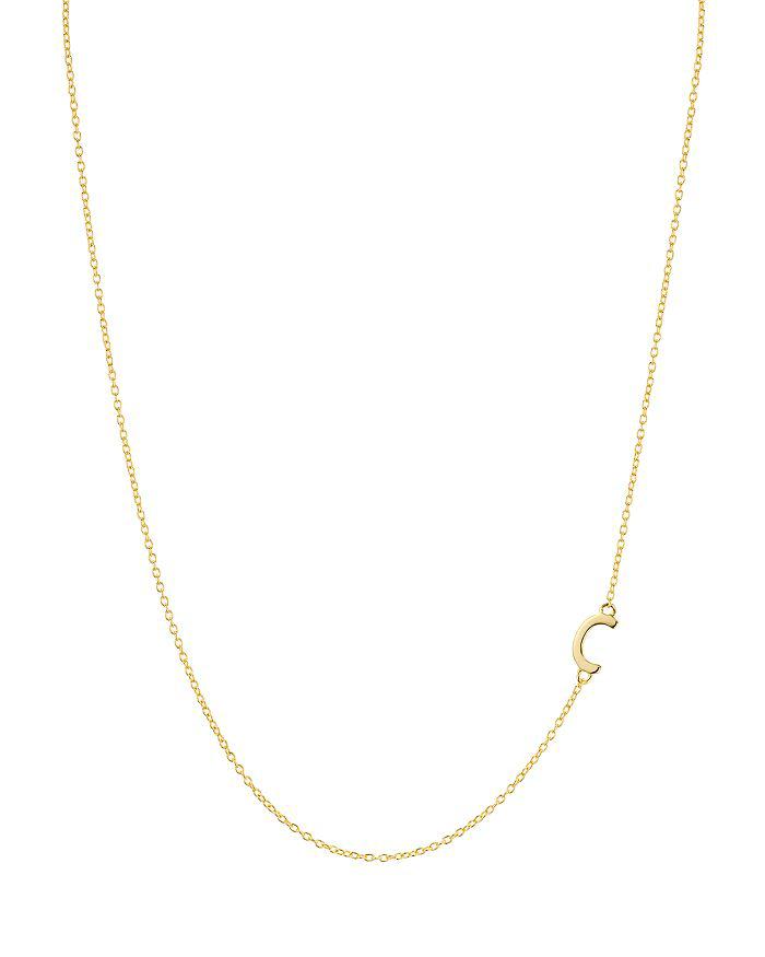 Argento Vivo Asymmetrical Initial Necklace in 18K Gold-Plated Sterling Silver, 16"