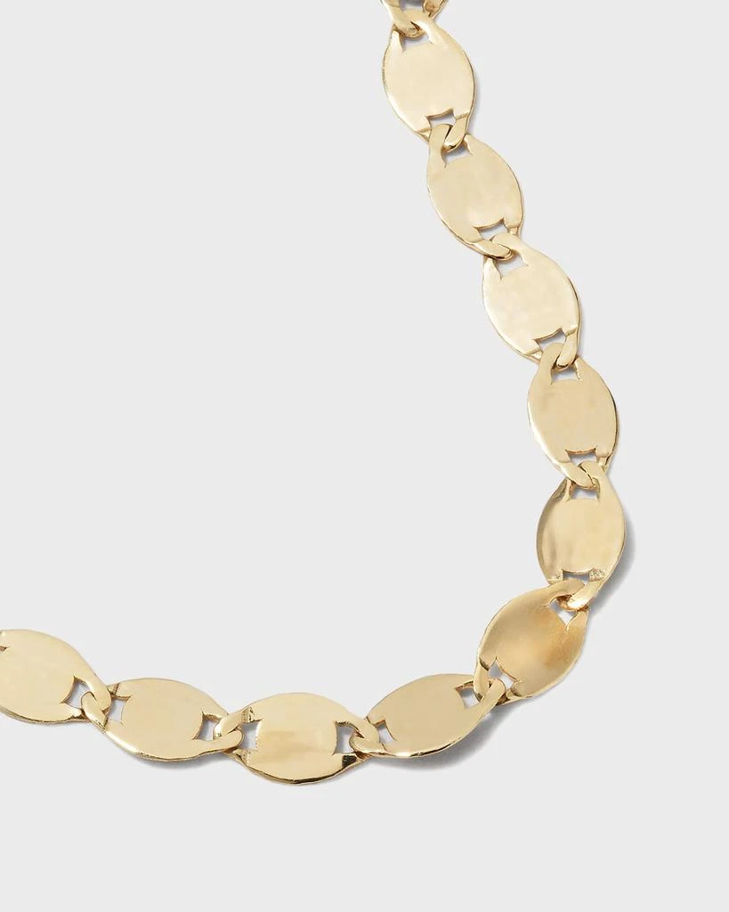 LANA 14K Gold Mega Nude Chain Anklet 3