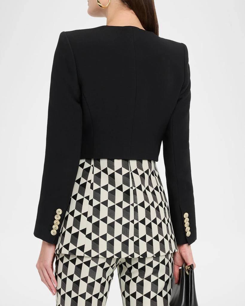 Amir Taghi Laurel Geo Layered Single-Breasted Blazer 3