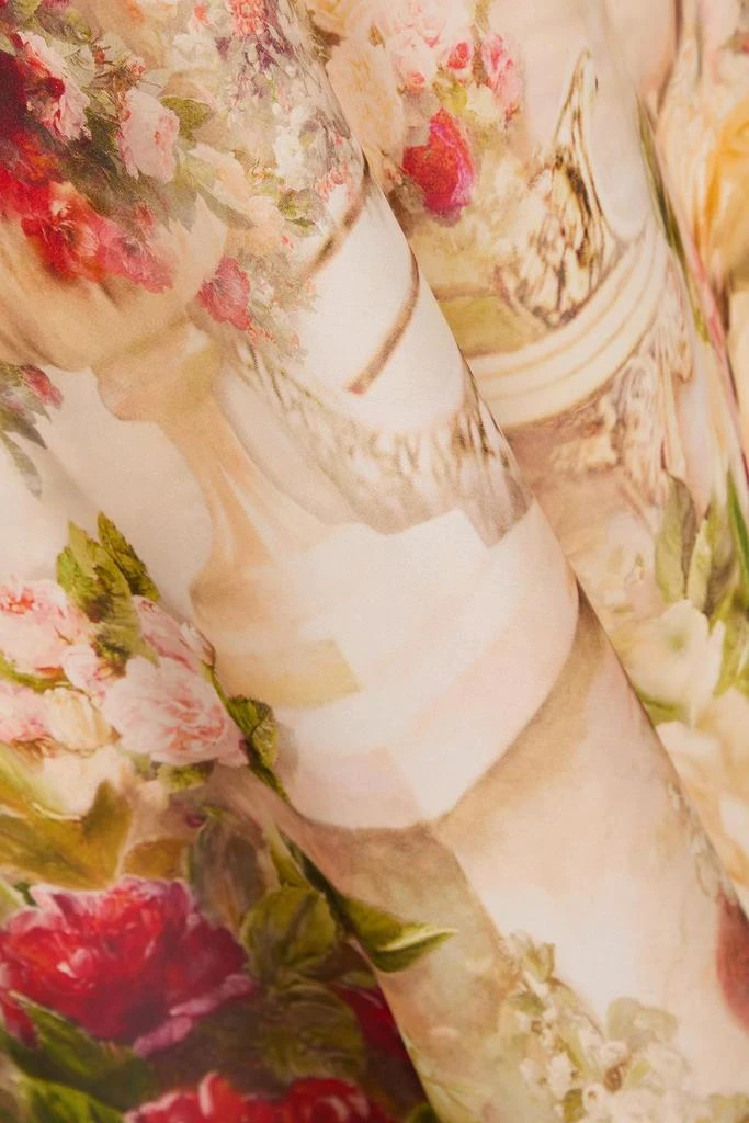 Zimmermann Floral-print silk-organza maxi skirt 4
