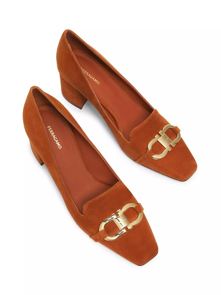 Salvatore Ferragamo Mirelle 60MM Suede Pumps 4