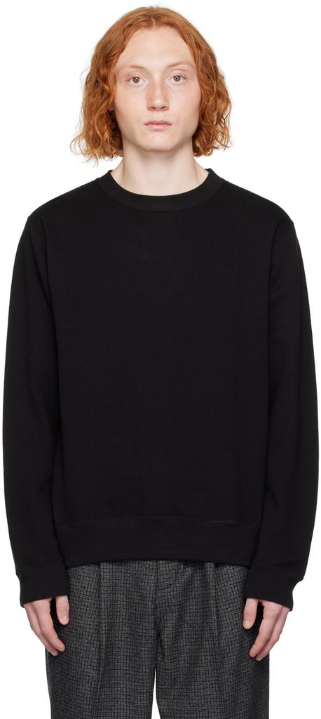SOPHNET. Black Crewneck Sweatshirt