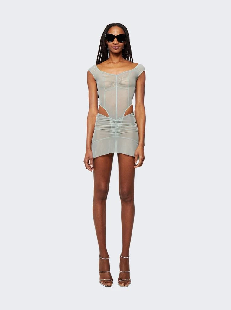 Two Part Dress With Binding Details Sage Green  On Sale Now with Up to 60%  Off | Discover Exclusive Deals & Savings at BeyondStyle  Authentic KNWLS  women|clothing|dresses with Limited-Time Discounts,