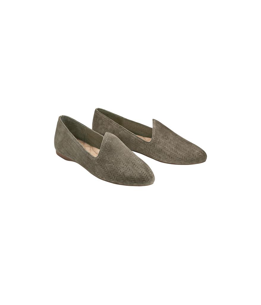 Birdies Heron Suede Laser Cut Flat