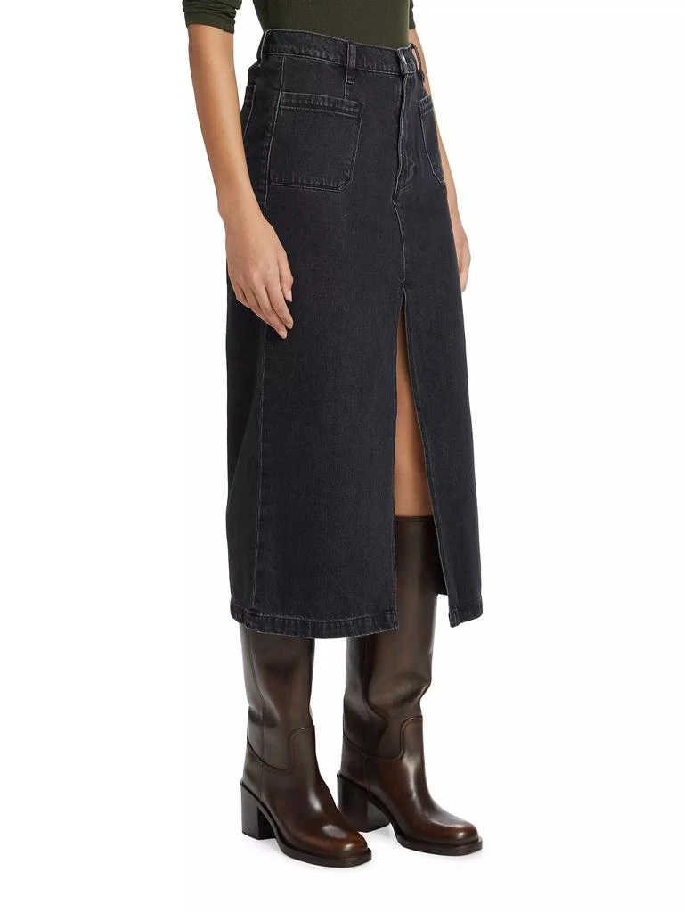 FRAME Le Bardot Denim Midi-Skirt 4