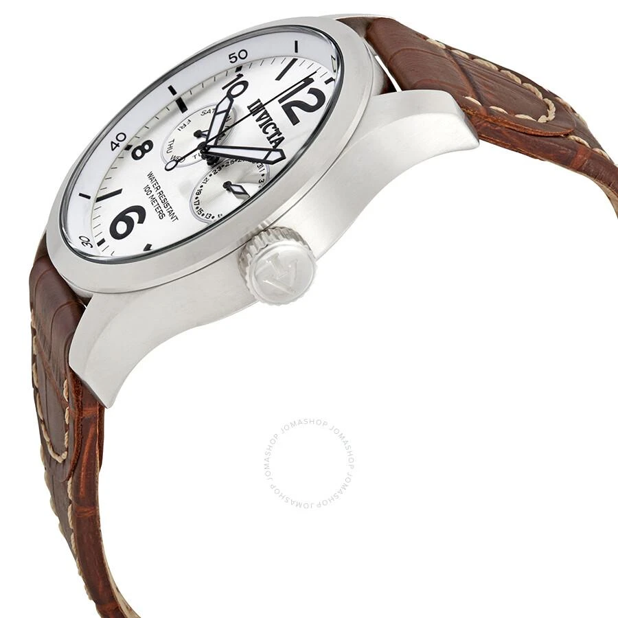 Invicta I Force Multi-Function Silver Dial Brown Leather Men's Watch 0765 2