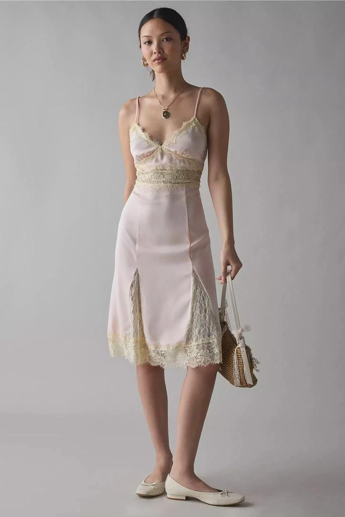 Shop Kimchi Blue Dipped In Lace Satin Slip Midi Dress on Sale at  BeyondStyle  Get 50% Off Kimchi Blue Dipped In Lace Satin Slip Midi Dress  with Limited-Time Flash Deals, Exclusive