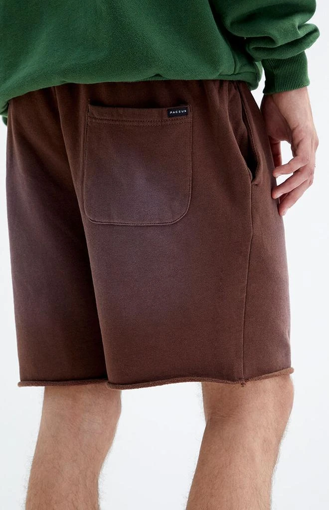 PacSun Brown Acid Wash Sweat Shorts 5
