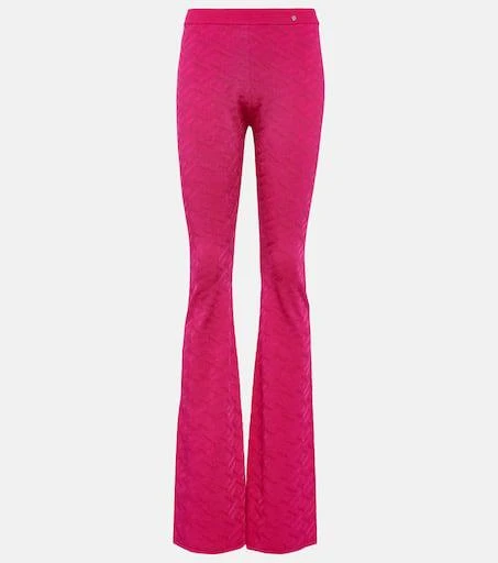 Versace La Greca high-rise flared pants 1