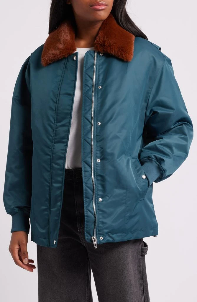 Shop Faux Fur Collar Jacket on Sale at BeyondStyle – Get Lowest