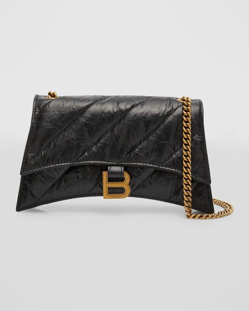 【BALENCIAGA】CRUSH XS CHAIN SHOULDER BAG Balenciaga Crush XS Quilted Chain Bag - Shoulder Bags