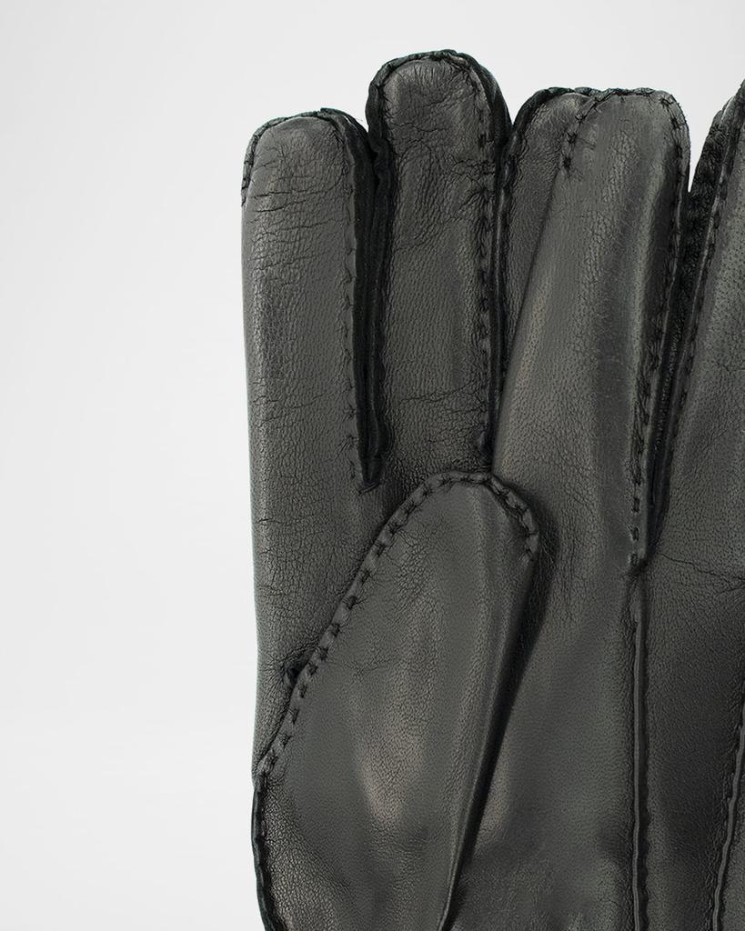 Portolano Men's Cashmere-Lined Handsewn Leather Gloves