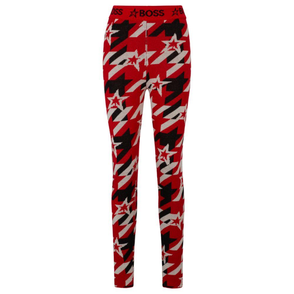 Hugo Boss x Perfect Moment virgin-wool leggings with branding