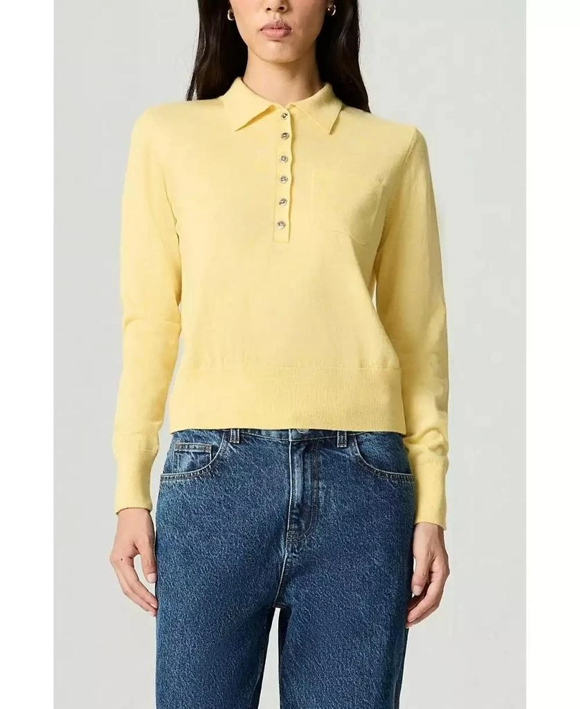 NOCTURNE Women
s Relaxed Polo Knit Sweater
