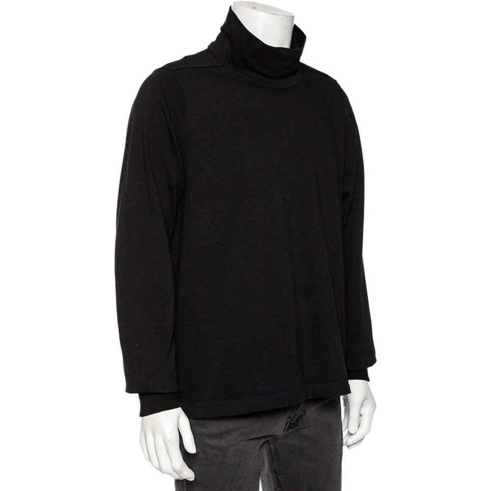 Rick Owens Rick Owens Black Knit Funnel Neck Detailed Oversized Jumper S 2