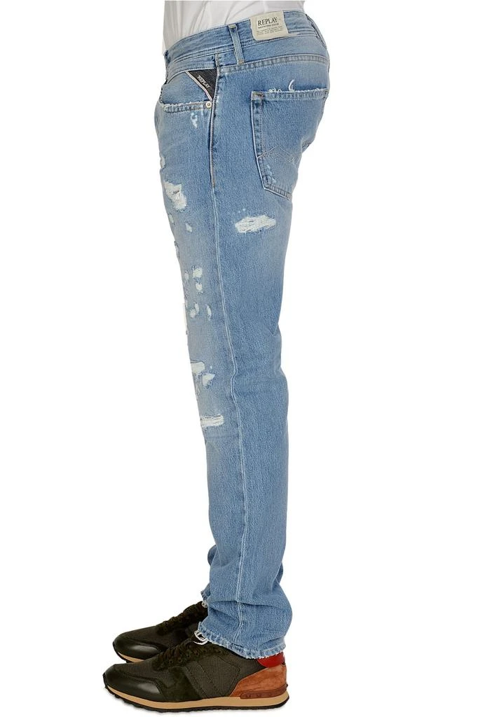 Replay Straight Fit Ripped Jeans 3