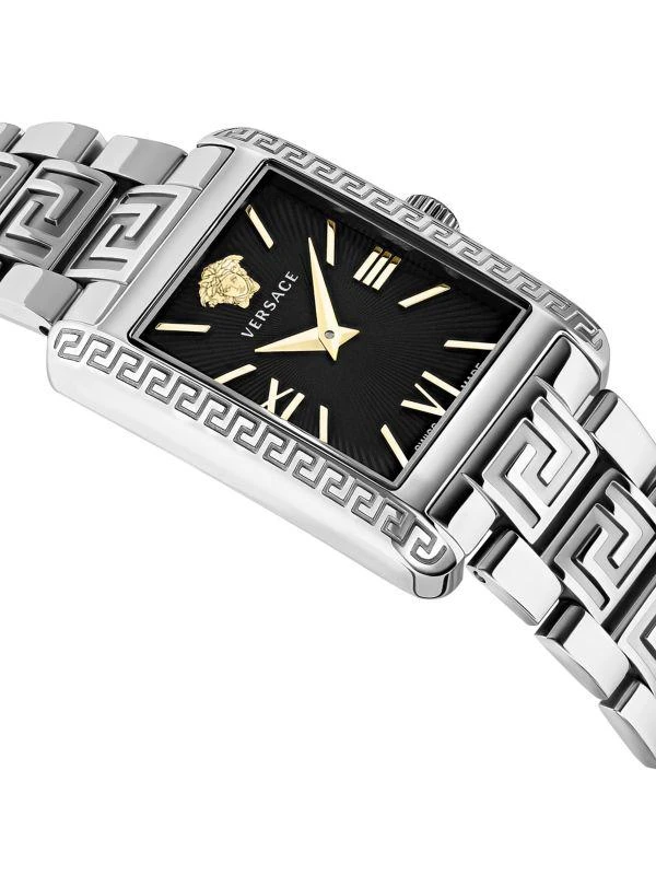 Versace Tonneau Black Sunray Dial Bracelet Watch/23MM x 33MM 2