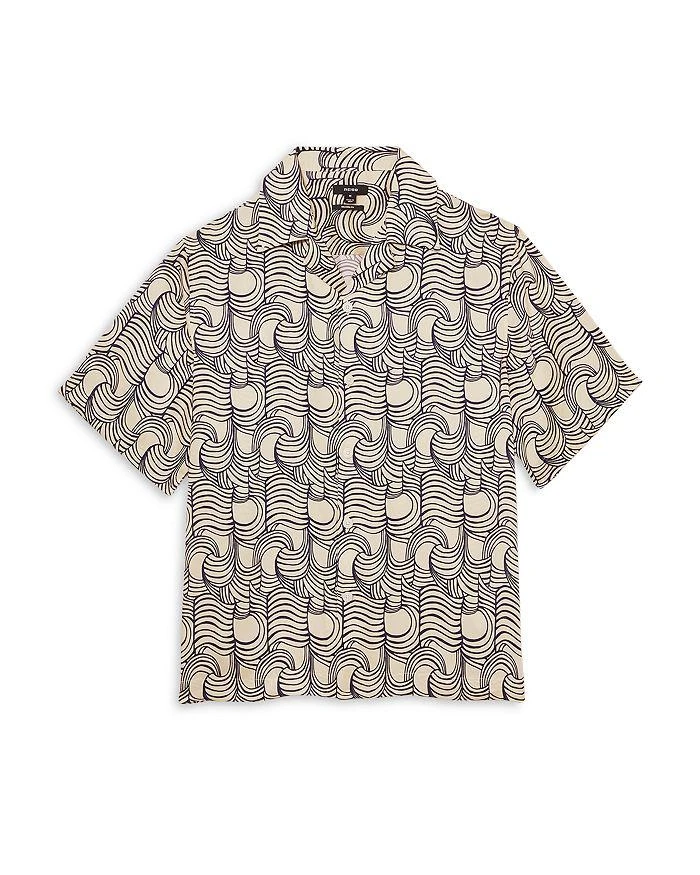 REISS Printed Camp Shirt 6