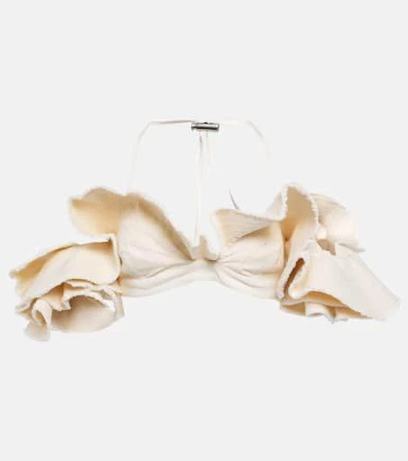 Jacquemus La Brassière Artichaut cotton crop top 1