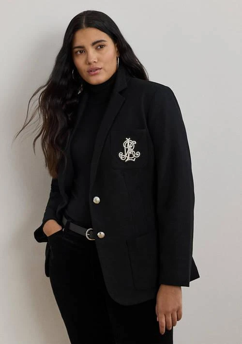 Ralph Lauren Jacquard Women Blazer - Polo Black