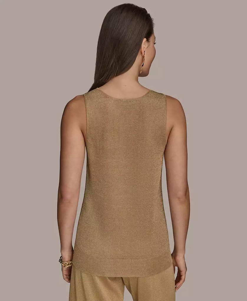 Donna Karan Women's Metallic Sweater Knit Tank Top