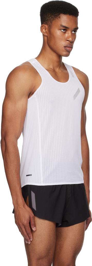 Soar Running White Race Tank Top