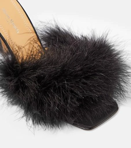 MAISON MARGIELA Feather-embellished mules 6