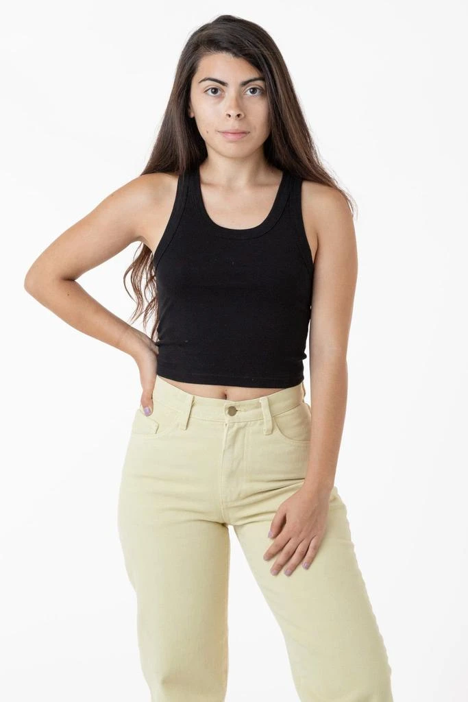 Los Angeles Apparel 4328 - Sporty Baby Rib Crop Tank 27