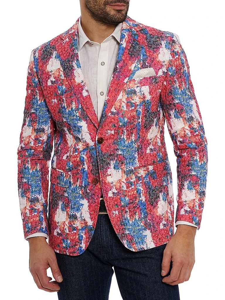 Shop Eagan Floral Cotton-Blend Two-Button Sport Coat on Sale at