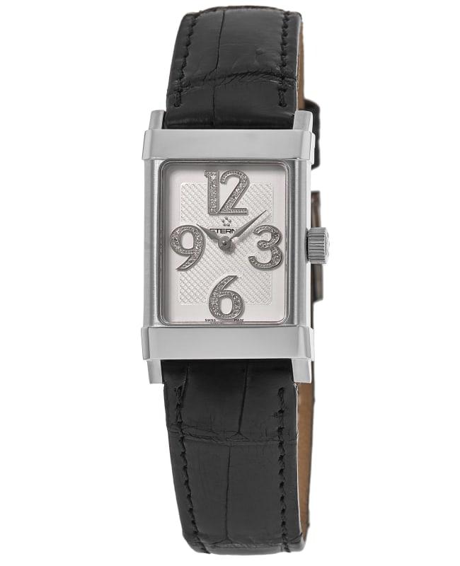 Eterna Eterna 1935 Silver Diamond Dial Leather Strap Women's Watch 8790.41.14.1156
