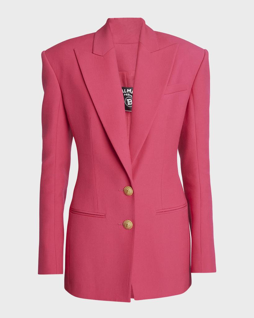 Balmain Two-Button Fitted Blazer Jacket