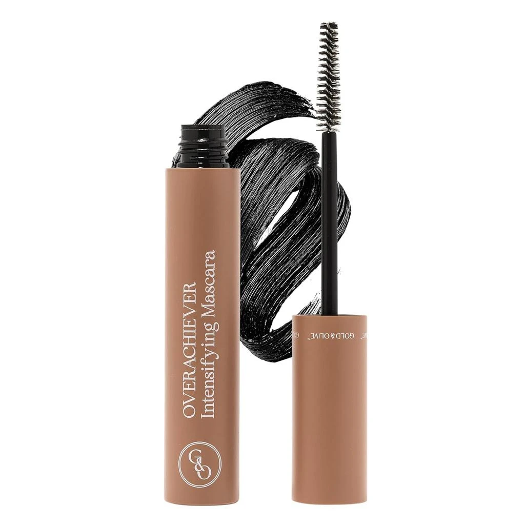 Gold & Olive Gold & Olive The Overachiever Intensifying Waterproof Mascara – Curling, Lifting, Long Lasting, Volumizing, Flake-Free, Sweat & Tear Proof, Buildable, Lengthening, for Asian Eyes & Monolids